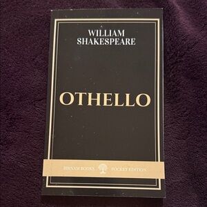 Indigo Black and Cream Othello Book